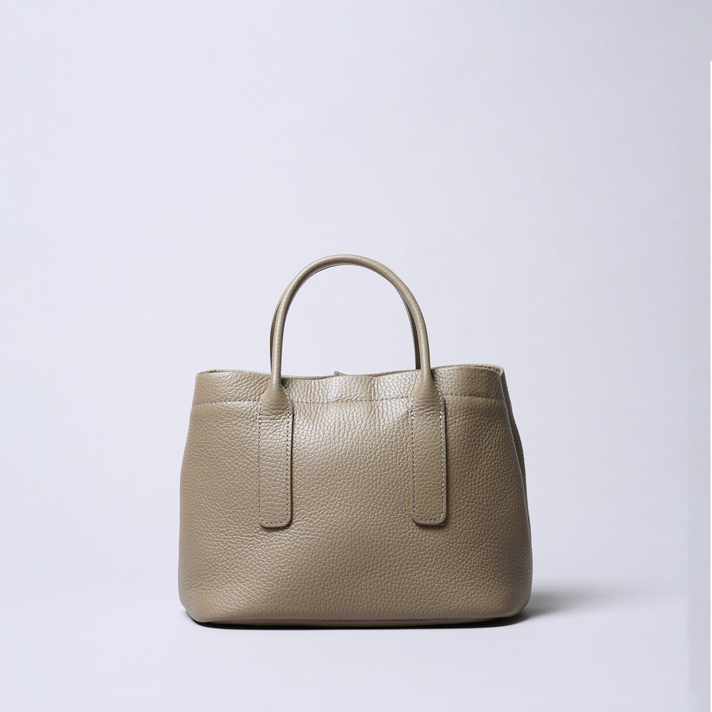 <itten-itten> Leather Mini Tote (w/ D) / Blue