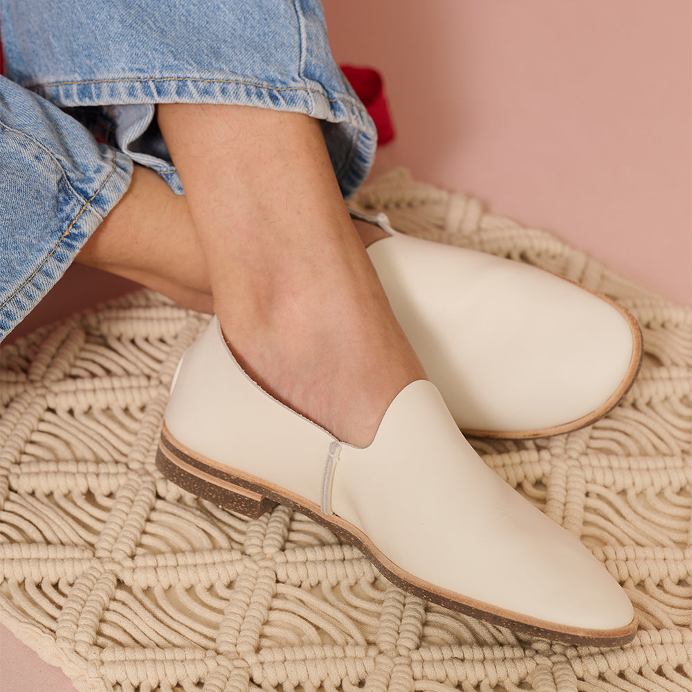 ＜U-DOT＞SLIP-ON/白色