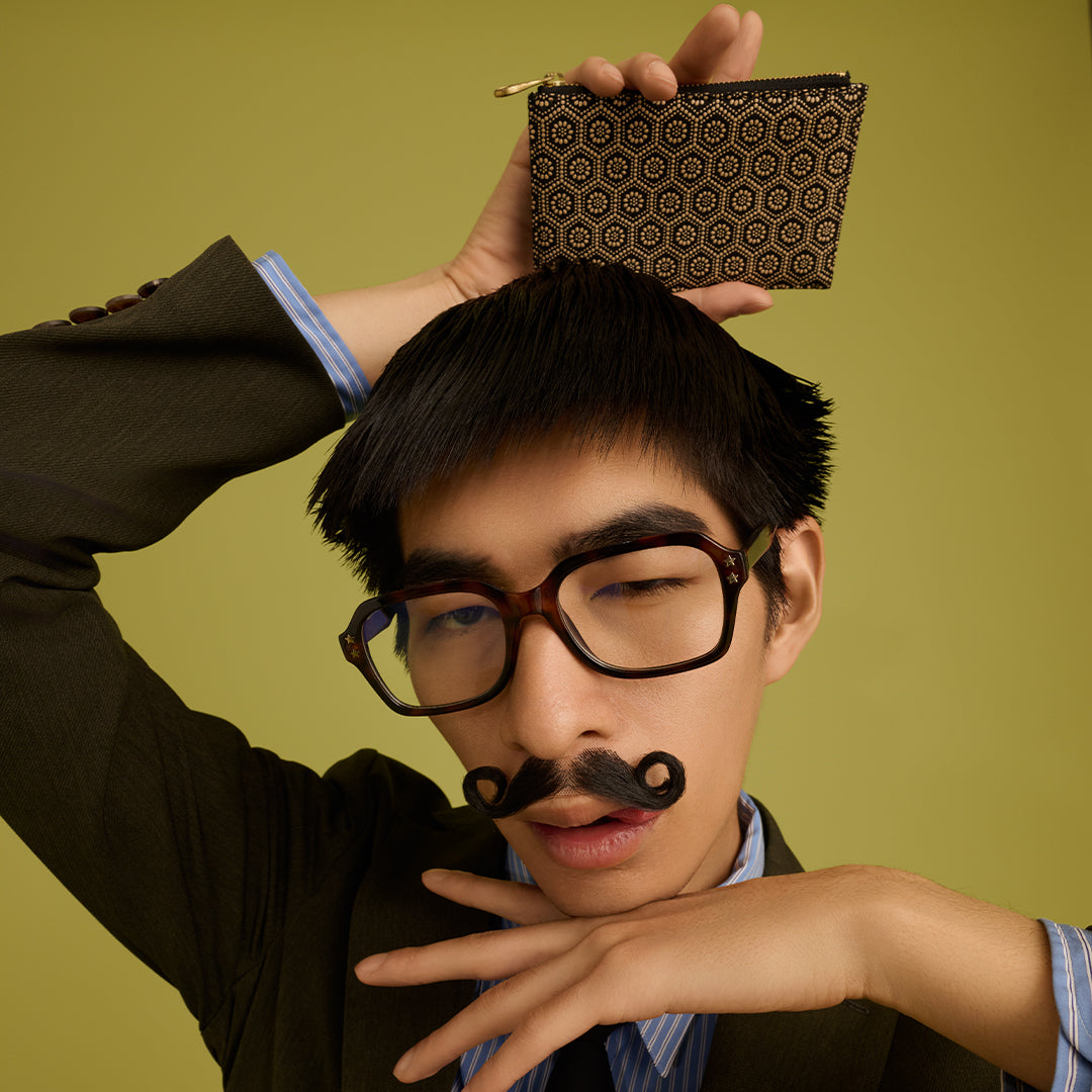 ＜kissora＞古都印傳 卡夾/龜甲米