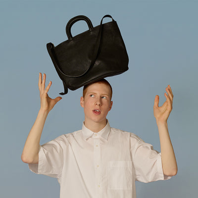 ＜numeri＞BASE 水桶托特包/黑色