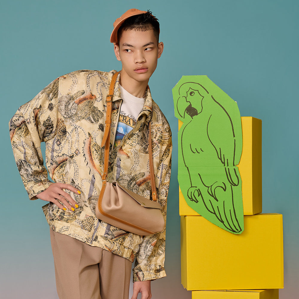 ＜kissora＞PLUMP斜背包/灰色