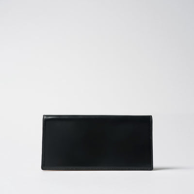 <Hawk Feathers>  Cordovan Long Wallet (Without Coin Pocket) / Navy