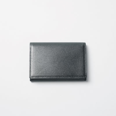 <Hawk Feathers> Kangaroo Business Card Holder with Gusset / Black