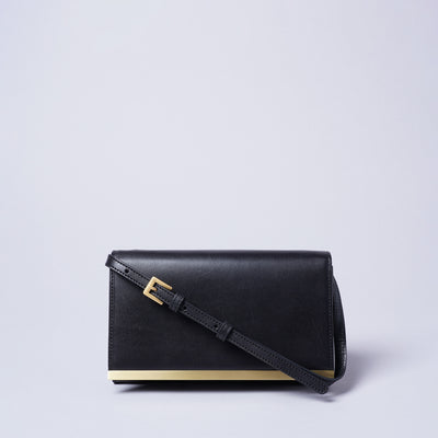 ＜キヨカワ＞［AUDREY］wallet shoulder bag/ブラウン