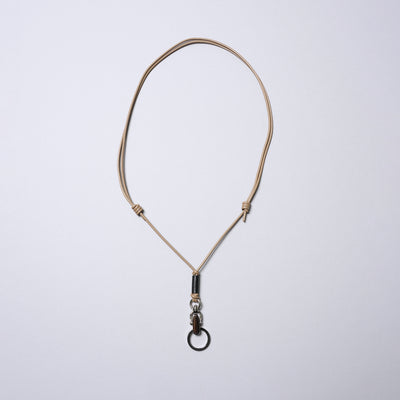 ＜センティ フラター ザ センシーズ＞マルチレザーストラップ（クリップフック）/ブラック