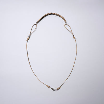 <SENTI FLATTER THE SENSES> Leather Blade Multi Strap / Black