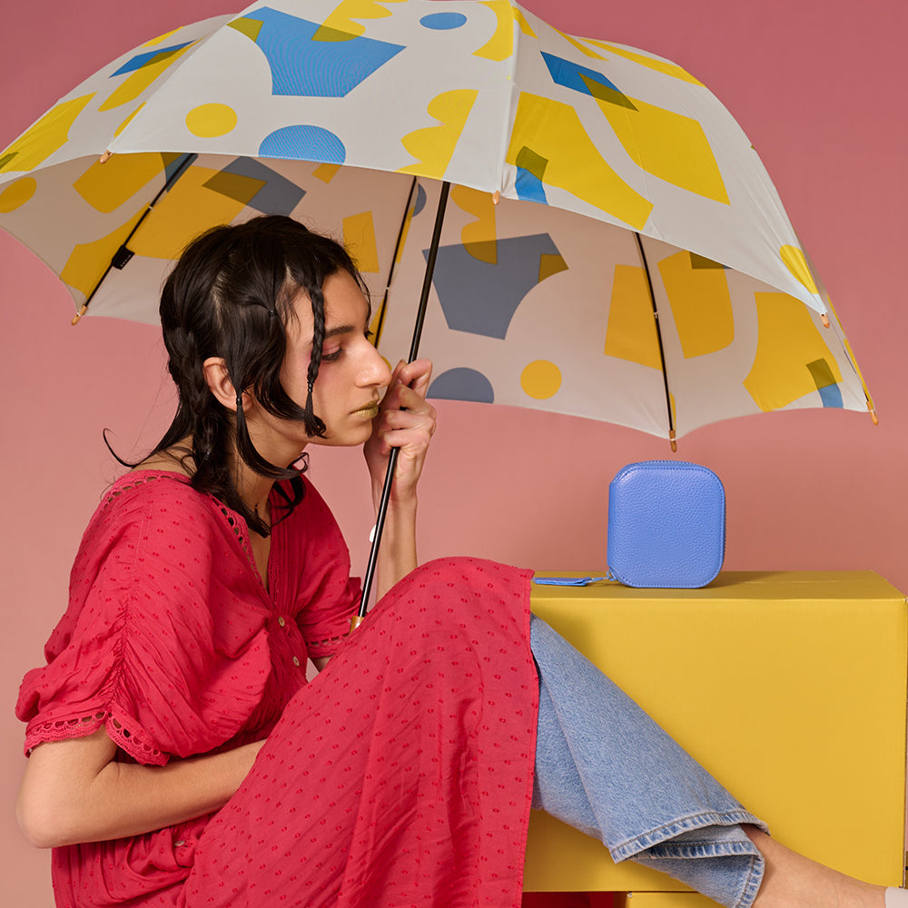 <itten-itten > Round Mini Wallet / Blue