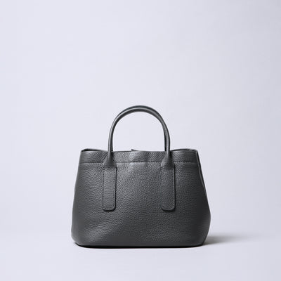 <itten-itten> Leather Mini Tote (w/ D) / Blue