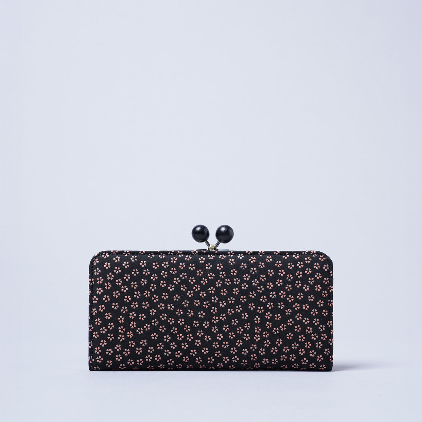 <kissora> Kotoinden Kiss Lock Long Wallet / Hyotan BLK