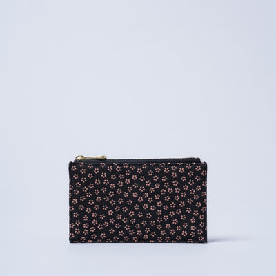 ＜kissora＞古都印傳 卡夾/櫻花粉