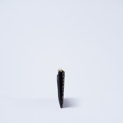 ＜キソラ＞古都印伝 フラグメントケース/瓢箪BLK (ブラック)