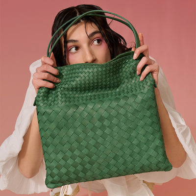 ＜Arukan F＞kasane  半肩包/綠色