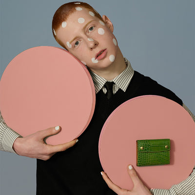 ＜Kiichi＞ Alike系列 錢包（三折式）/綠色