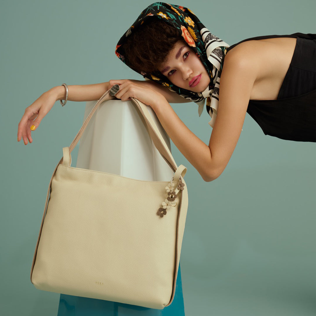 <SOEL> 2 way backpack that fits A4 size documents horizontally / Ivory