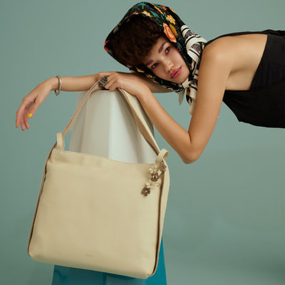 <SOEL> 2 way backpack that fits A4 size documents horizontally / Ivory