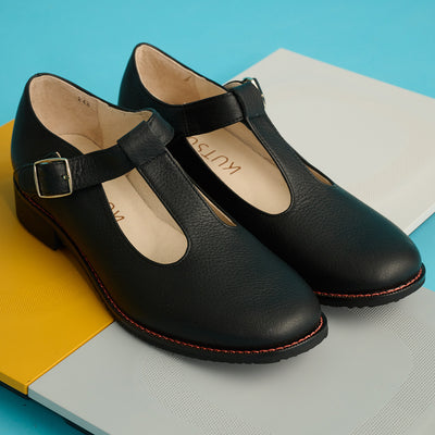 <KUTSUNE> T-STRAP LOAFER
