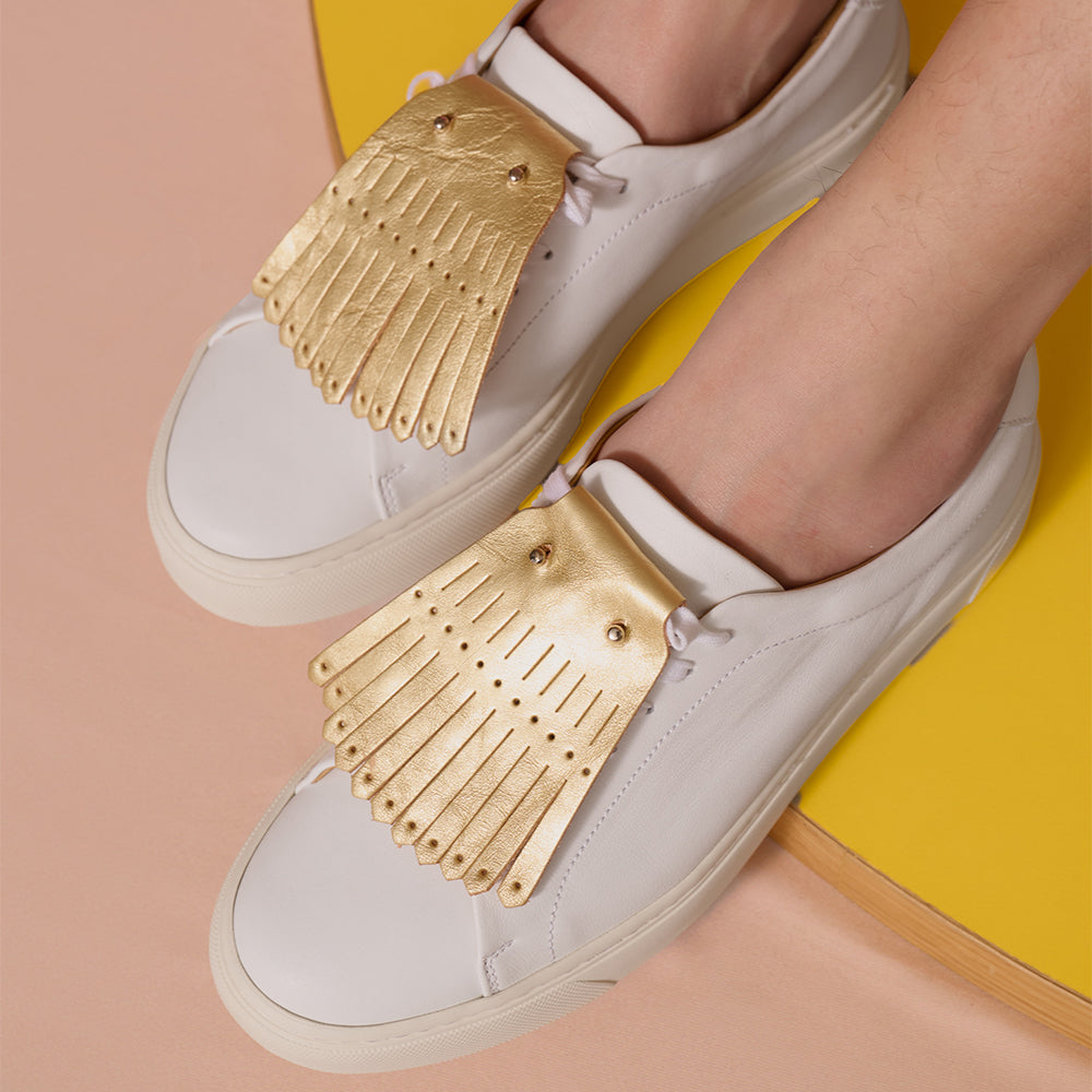 ＜numeri＞Shoe Quilt(Metalic Leather)/金色