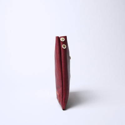 ＜レッセフェール＞ピエーザ 薄マチショルダーバッグ/キャメル