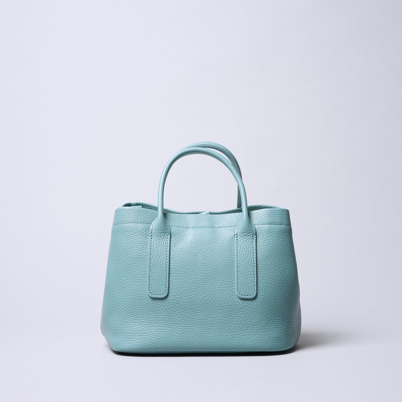 <itten-itten> Leather Mini Tote (w/ D) / Blue