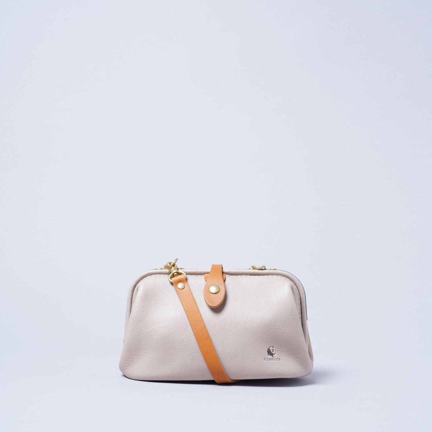 <kissora> Epika Shoulder Bag with Clasp Opening / Red