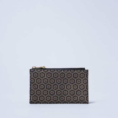 ＜キソラ＞古都印伝 フラグメントケース/瓢箪BLK (ブラック)