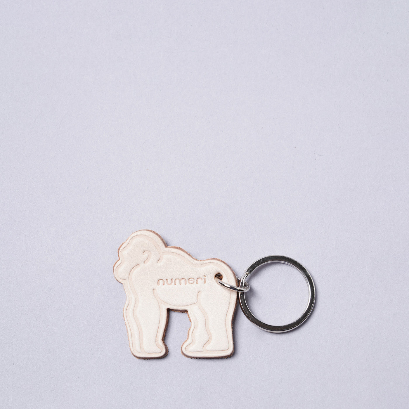 <numeri> Gorilla Key Ring / White