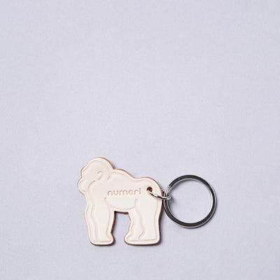 <numeri> Gorilla Key Ring / White