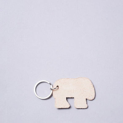 <numeri> Elephant Key Ring / Natural