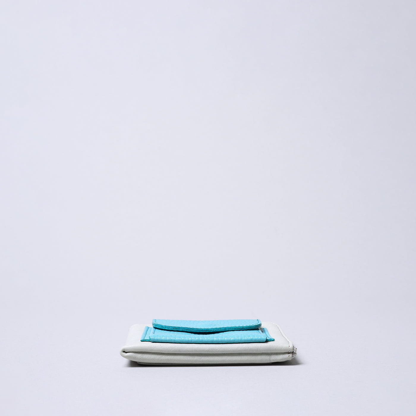 ＜ヌメリ＞ソッティミニ バイカラー/ライトグレー×ライトブルー