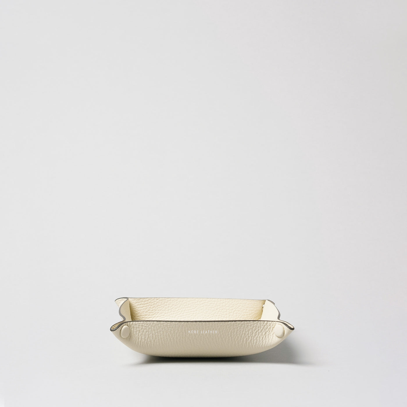 ＜kobe leather＞Tray-L / Ivory