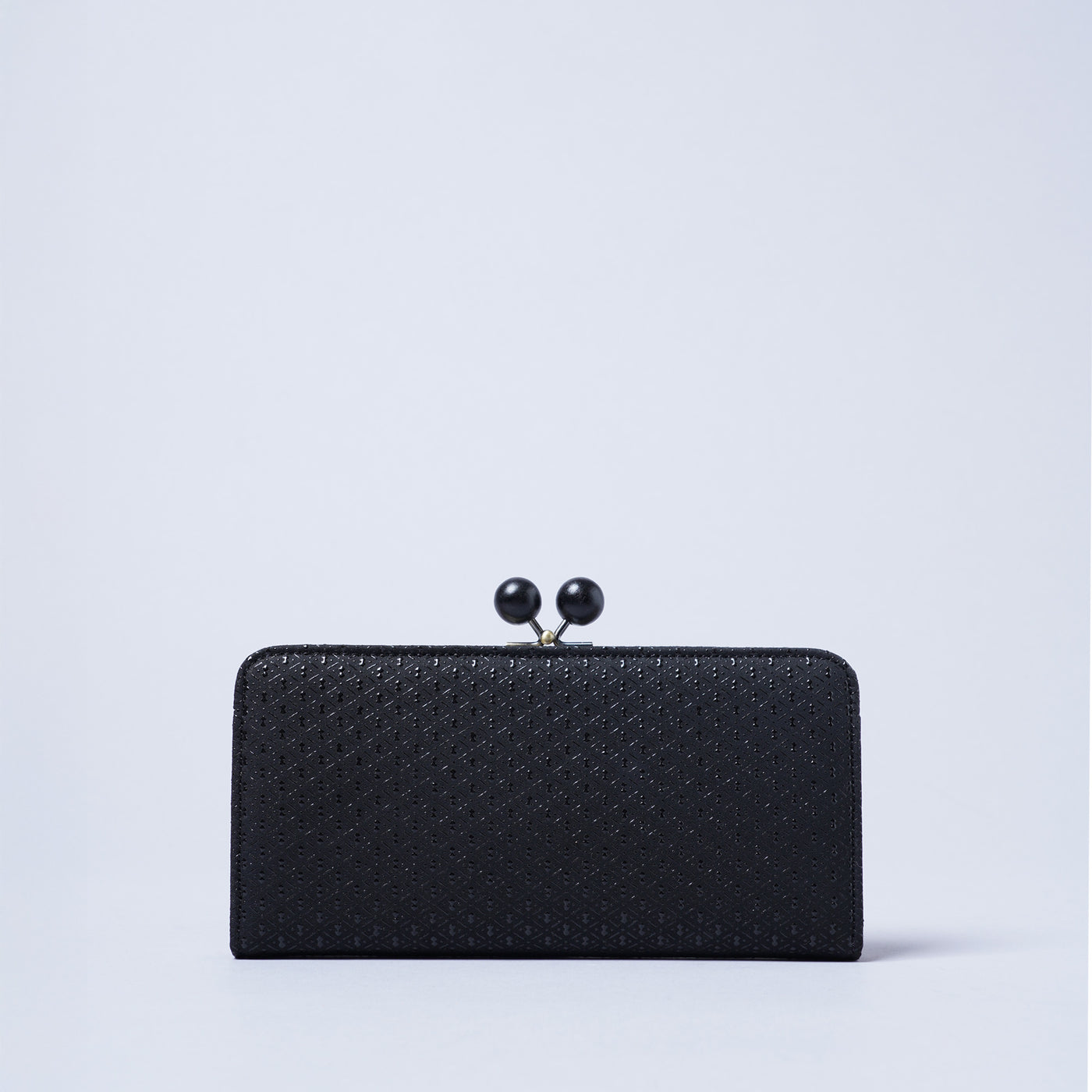 ＜kissora＞古都印傳 口金長夾/櫻花粉