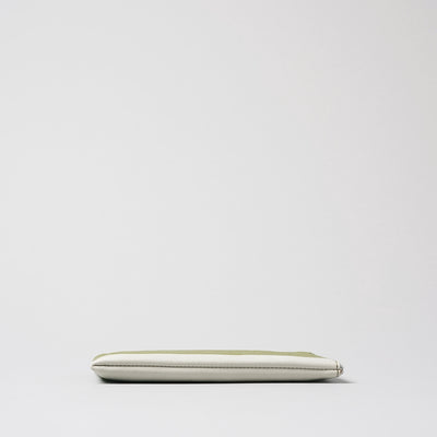 <numeri> Sottile Bi-Color L Zipper Long Wallet / Light Grey x Navy