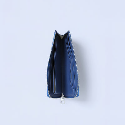 ＜キヨカワ＞［SOPHIE］L zip long wallet/ブルー