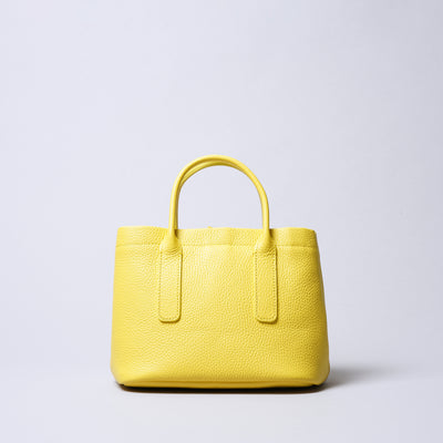 <itten-itten> Leather Mini Tote (w/ D) / Blue
