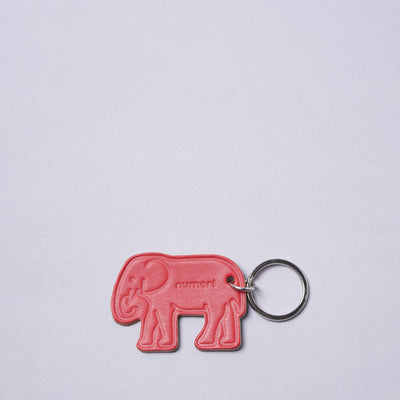 <numeri> Elephant Key Ring / White