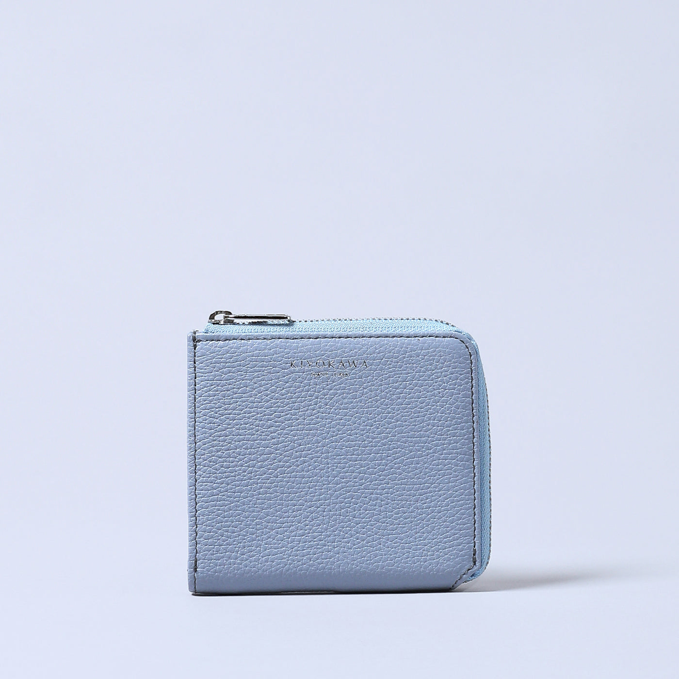 ＜KIYOKAWA＞［SOPHIE］L zip wallet/冰藍色