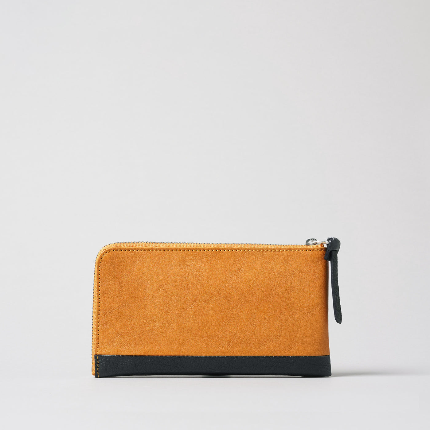 <numeri> Sottile Bi-Color L Zipper Long Wallet / Light Grey x Navy