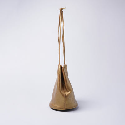 <Annak> Draw String Shoulder Bag / Gold