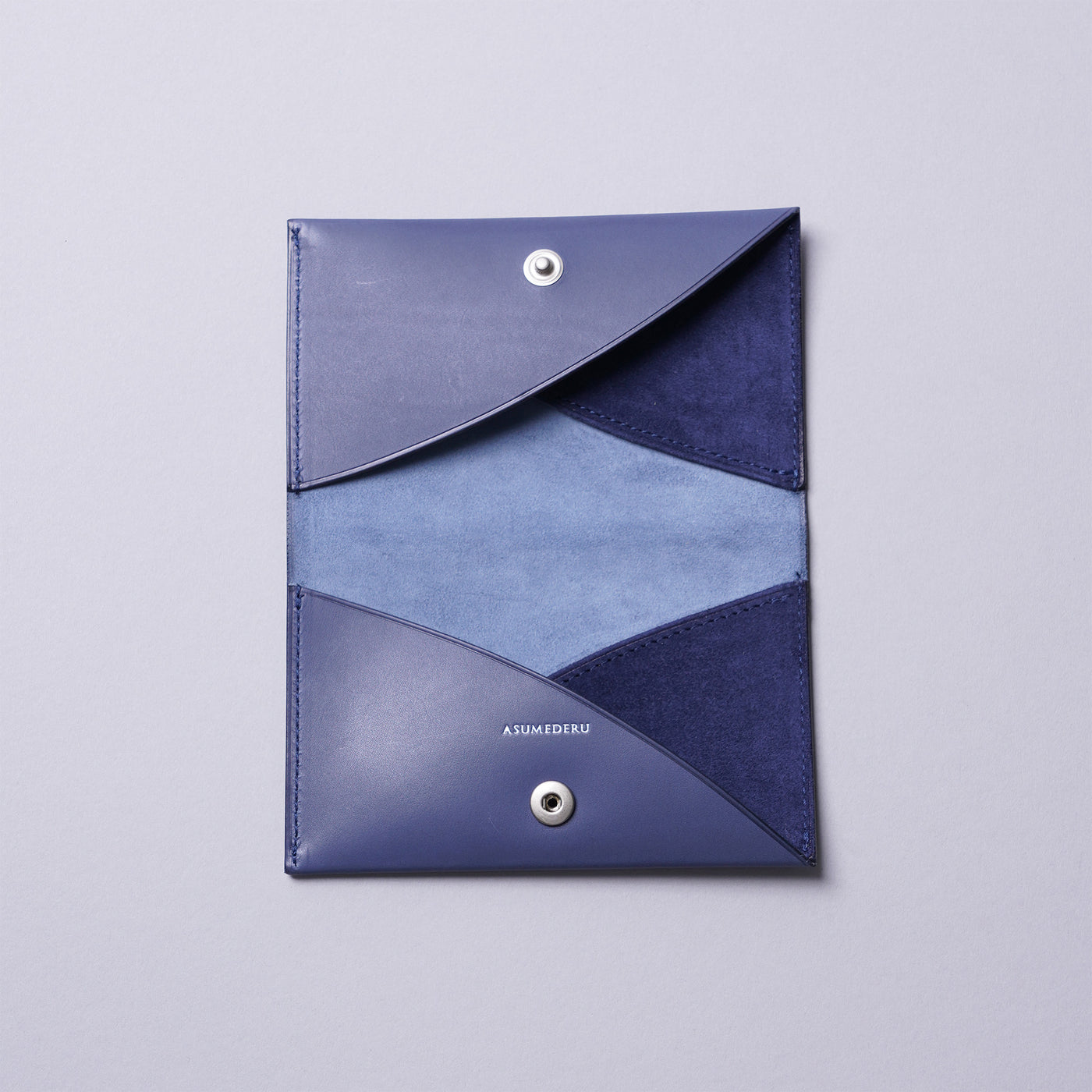 <ASUMEDERU>  Business Card Holder / Blue