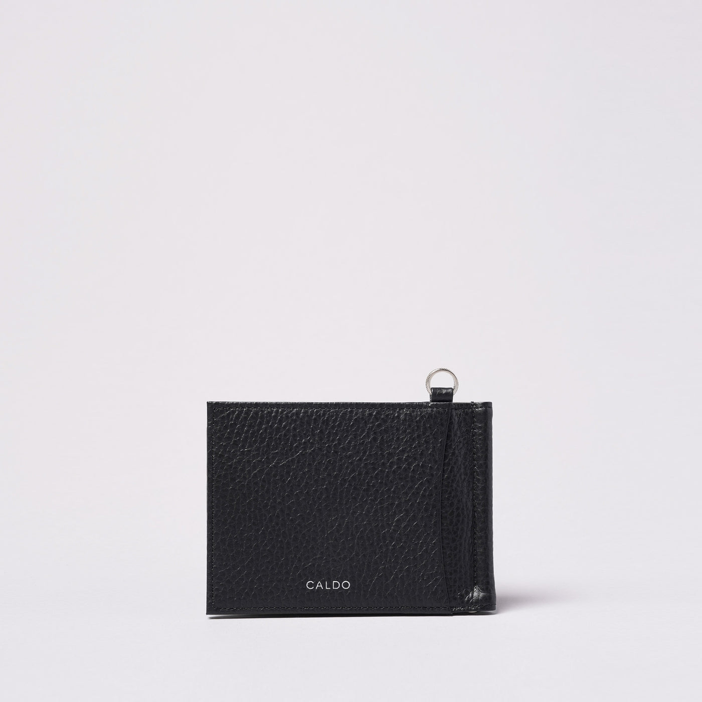 <CALDO tokyo japan> CROSSOVER Money Clip Wallet / Black Gray