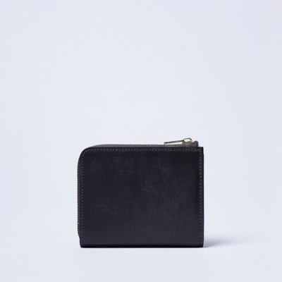 <CRAFSTO> Bridle Leather L Zip Wallet / Black