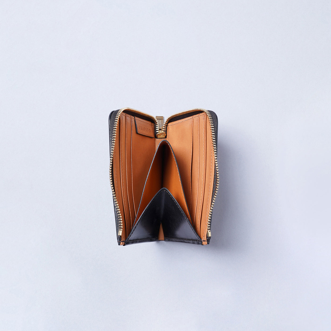 <CRAFSTO> Bridle Leather L Zip Wallet / Black