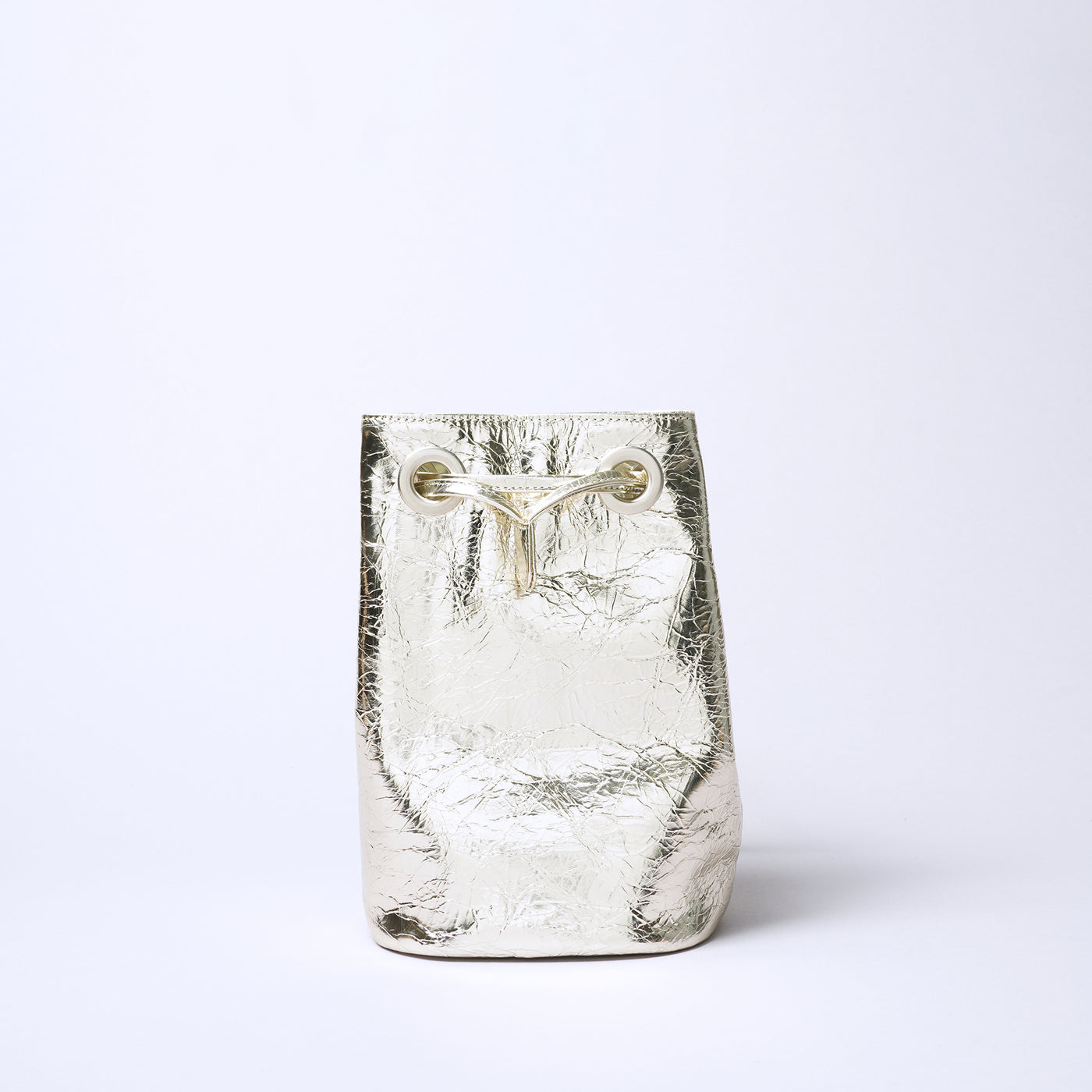 ＜コケット＞Bohemeシャイニー（巾着バッグ）/ゴールド