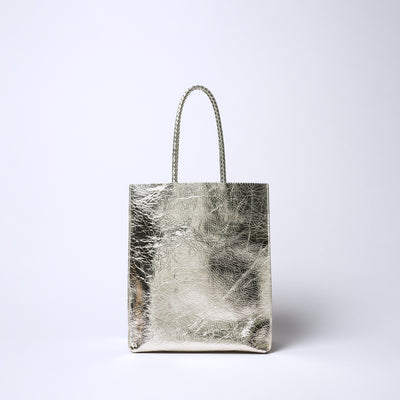 ＜コケット＞レザートート（シャイニー）/ゴールド