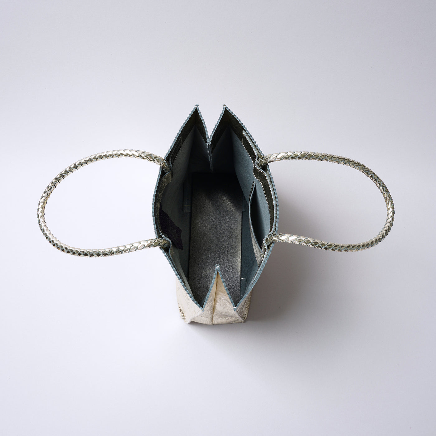 ＜コケット＞レザートート（シャイニー）/ゴールド