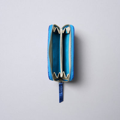 ＜コケット＞Round Mini Wallet（シャイニー）/ゴールド×ピンク