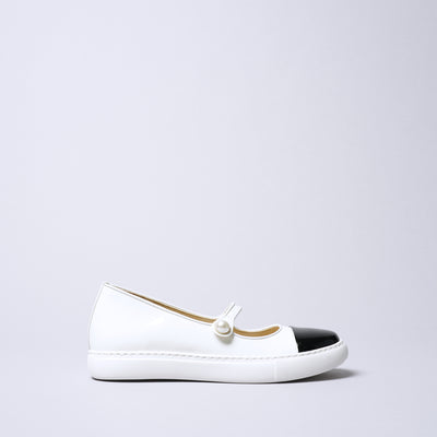 ＜アイユーアイ＞ワンストラップ スニーカー/ブラック×ブラック