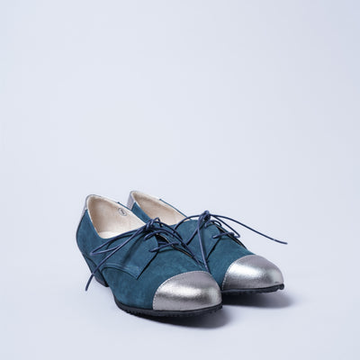 <KUTSUNE> LAST FLOWER BOOTS / Navy / Silver (Navy x Silver)