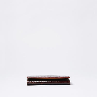 <kiichi> Alike Series Business Card Holder (Side Gusset) / Brown