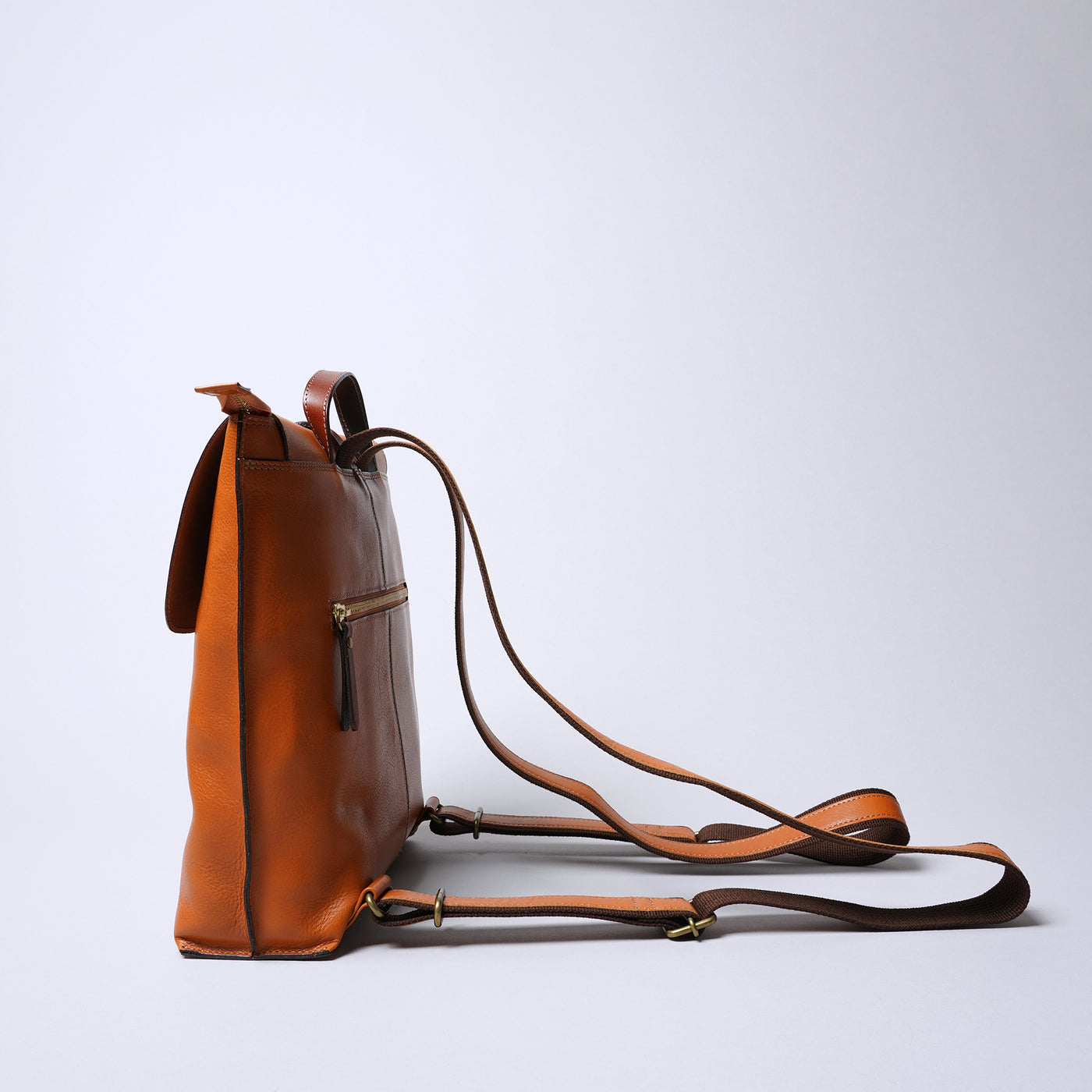 <Laisser Faire> Search Vegetable Tanned Combination Back Pack / Camel